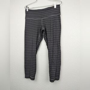 Lululemon striped crop leggings size 6